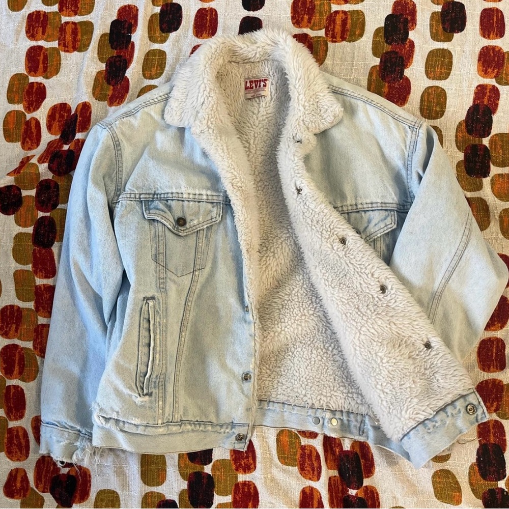 Vintage Sherpa Jean Levi’s jacket size L